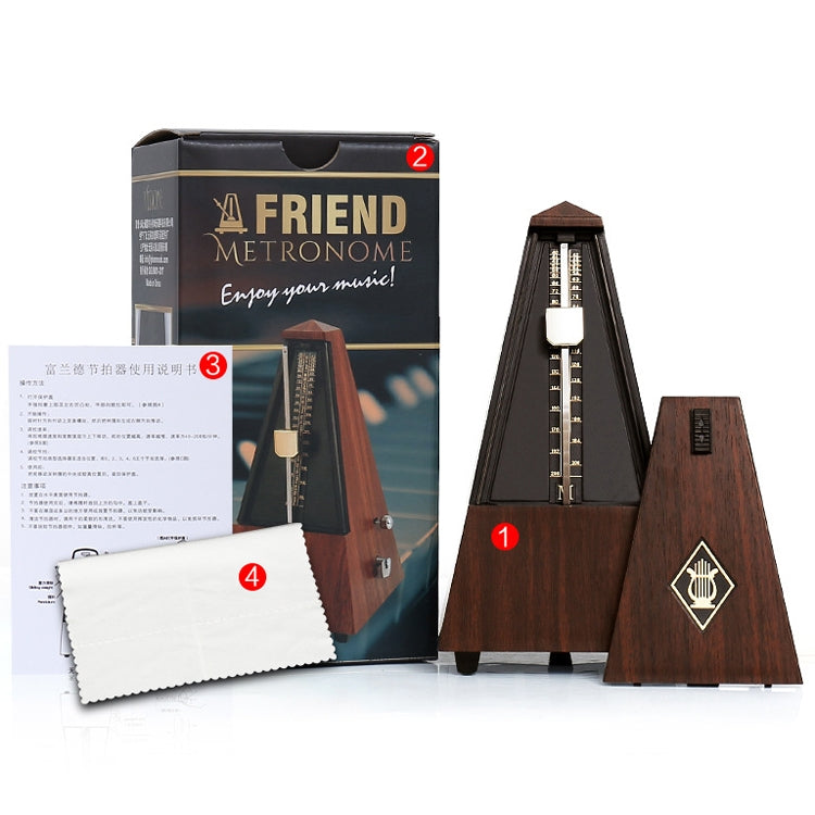 FRIEND Tower Mechanical Terrace Piano Guitar Violin Universal Rhythm Instrument(Tower Mahogany Color) - Stringed Instruments by PMC TechLife | Online Shopping South Africa | PMC TechLife