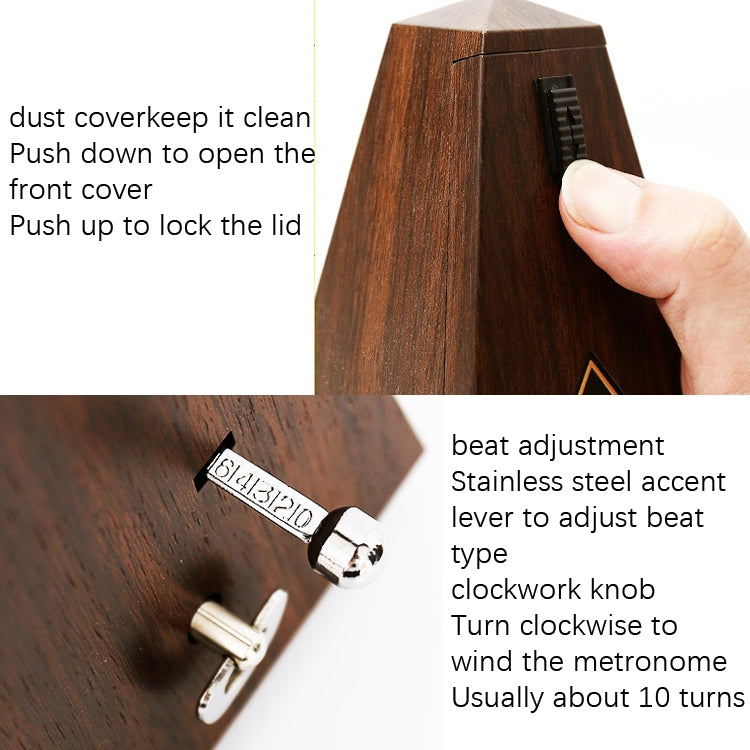 FRIEND Tower Mechanical Terrace Piano Guitar Violin Universal Rhythm Instrument(Tower Teak Color) - Stringed Instruments by PMC TechLife | Online Shopping South Africa | PMC TechLife