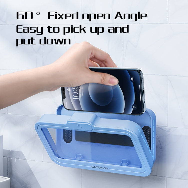 Oatsbasf  Bathroom Waterproof Phone Case Holder Shower Phone Box Wall Mount Phone Holder(White) - free shipping - PMC TechLife - Order now!