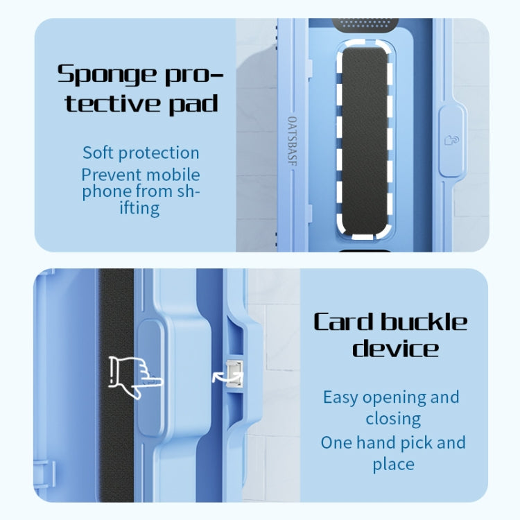 Oatsbasf  Bathroom Waterproof Phone Case Holder Shower Phone Box Wall Mount Phone Holder(White) - free shipping - PMC TechLife - Order now!