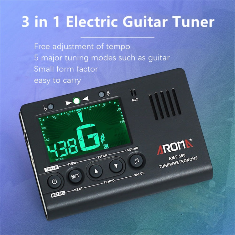 ROM Electronic Metronome Rhythm Acoustic Guitar Tuner(AMT-560) - free shipping - PMC TechLife - Order now!