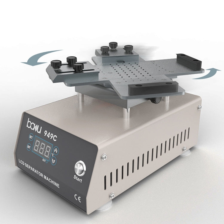 BAKU BA949C Heated 360-degree Rotating Fast LCD Screen Splitter(EU Plug 220V) - free shipping - PMC TechLife - Order now!