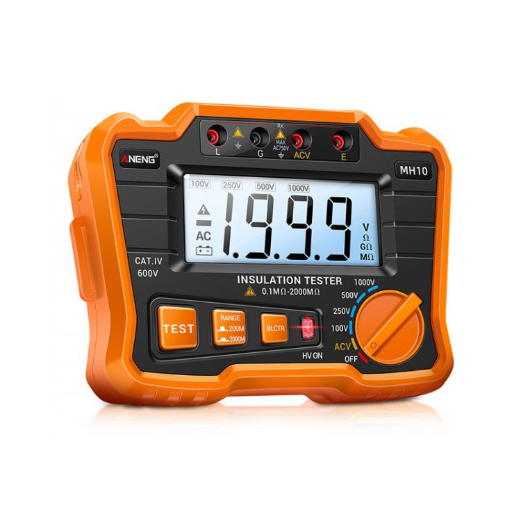 ANENG MH10 Digital High Precision Insulation Resistance Tester(Orange) - free shipping - PMC TechLife - Order now!