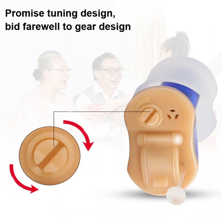 Battery Type Digital Noise Reduction Hearing Aid Elderly Sound Amplifier(White Right Ear) - Hearing Aids by PMC TechLife | Online Shopping South Africa | PMC TechLife | Buy Now Pay Later Mobicred