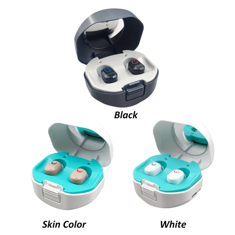TWS On-Ear Sound Amplifier Hearing Aid with Charging Compartment(White) - free shipping - PMC TechLife - Order now!