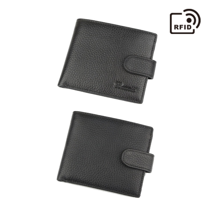 K-8013 Anti-Magnetic Anti-Theft RFID Short Business Men Wallet - Antimagnetic RFID Package by PMC TechLife | Online Shopping South Africa | PMC TechLife | Buy Now Pay Later Mobicred