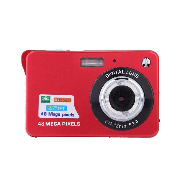 K09 48 Million Pixel CCD HD Digital Camera Retro Self-Portrait Video Camera(Red) - Video Cameras by PMC TechLife | Online Shopping South Africa | PMC TechLife | Buy Now Pay Later Mobicred