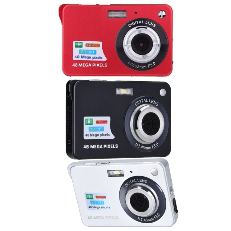 K09 48 Million Pixel CCD HD Digital Camera Retro Self-Portrait Video Camera(Red) - Video Cameras by PMC TechLife | Online Shopping South Africa | PMC TechLife | Buy Now Pay Later Mobicred