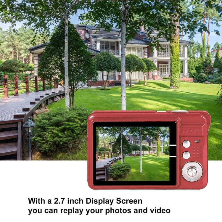 K09 48 Million Pixel CCD HD Digital Camera Retro Self-Portrait Video Camera(Red) - Video Cameras by PMC TechLife | Online Shopping South Africa | PMC TechLife | Buy Now Pay Later Mobicred