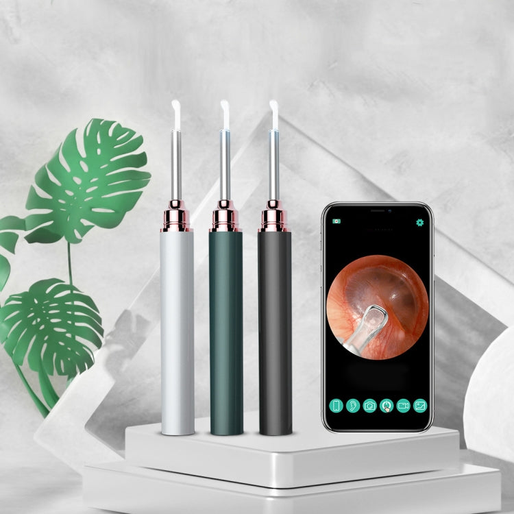 TES02 WIFI High-definition Intelligent Visual Ear Scoop(Ink Green) - Ear Care Tools by PMC TechLife | Online Shopping South Africa | PMC TechLife