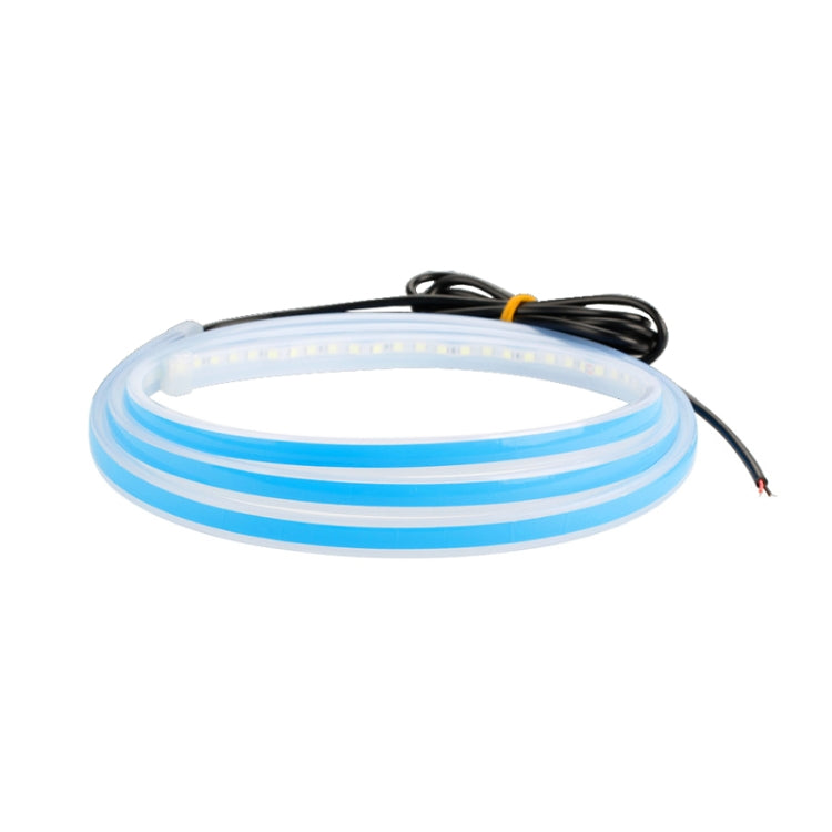 Car LED Streamer Decorative Hood Atmosphere Lights, Style: Monochrome Ice Blue Light(1.5m) - Decorative Lights by PMC TechLife | Online Shopping South Africa | PMC TechLife