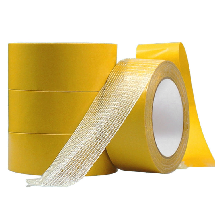 25mmx50 m Double-sided Fiberglass Grid Sticky Adhesive Fiber Transparent Mesh Tape - Tapes by PMC TechLife | Online Shopping South Africa | PMC TechLife