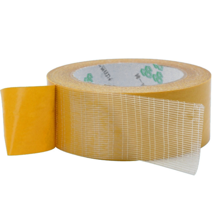 25mmx50 m Double-sided Fiberglass Grid Sticky Adhesive Fiber Transparent Mesh Tape - Tapes by PMC TechLife | Online Shopping South Africa | PMC TechLife
