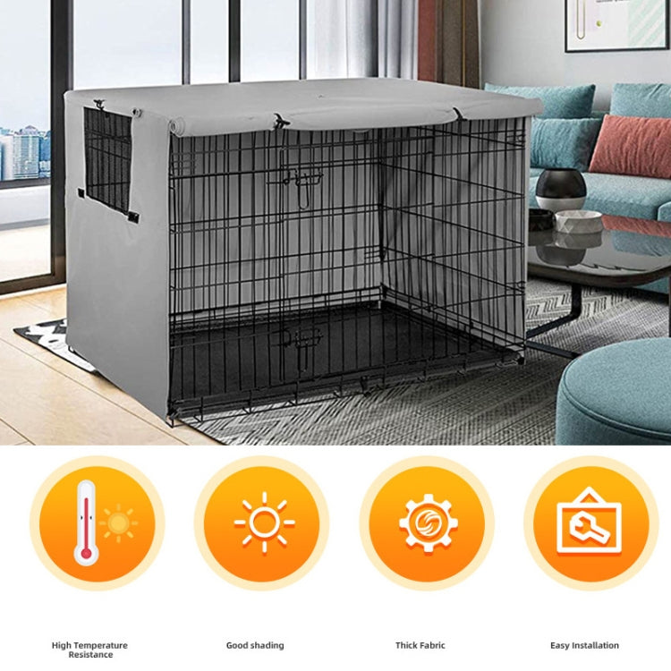 Oxford Cloth Pet Cage Cover Outdoor Furniture Dustproof Rainproof Sunscreen Cover, Size: 94x61x63.5cm(Black) - Dust Covers by PMC TechLife | Online Shopping South Africa | PMC TechLife