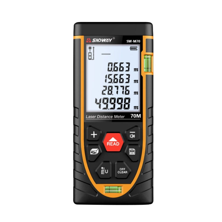SNDWAY SW-M70 Laser Distance Meter Infrared Measuring Instrument, Distance: 70m - free shipping - PMC TechLife - Order now!