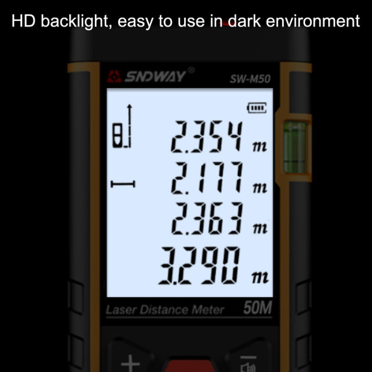 SNDWAY SW-M70 Laser Distance Meter Infrared Measuring Instrument, Distance: 70m - free shipping - PMC TechLife - Order now!