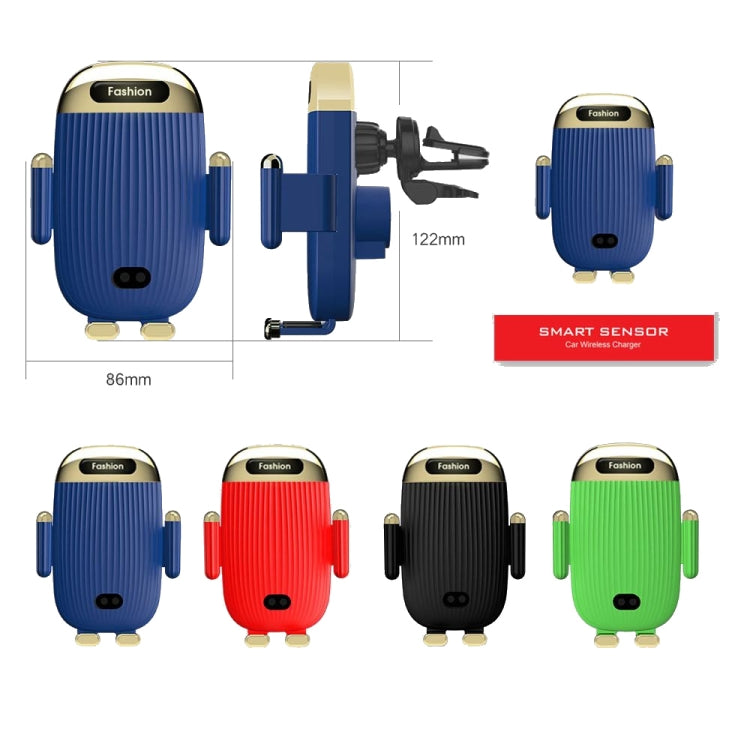 S18 15W Car Wireless Charger Phone Holder, Color: Black With Suction Cup Bracket - free shipping - PMC TechLife - Order now!