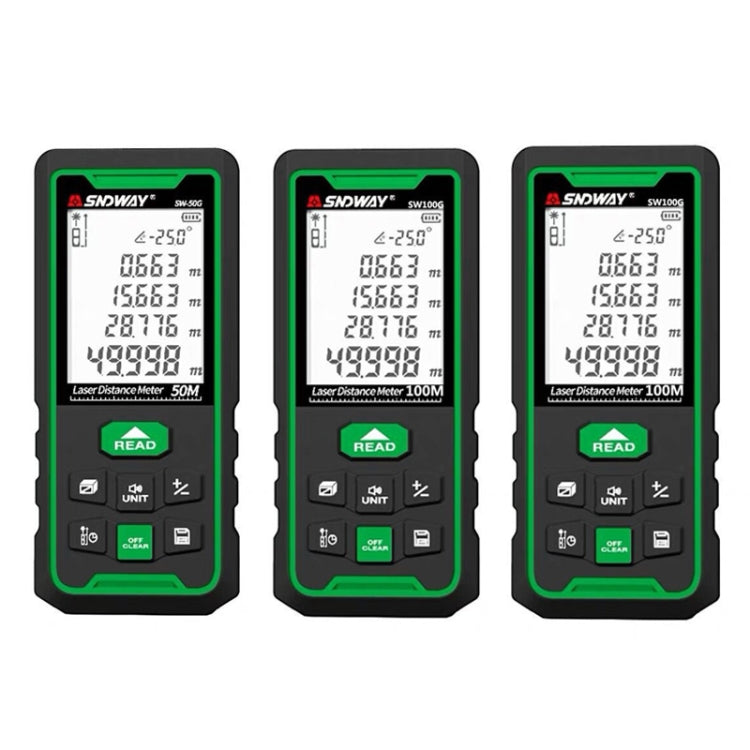 SNDWAY SW50G High-precision Indoor and Outdoor Green Laser Rangefinder, Distance: 50m - free shipping - PMC TechLife - Order now!