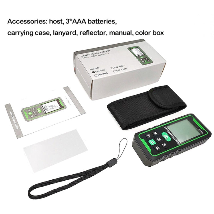 SNDWAY SW70G High-precision Indoor and Outdoor Green Laser Rangefinder, Distance: 70m - free shipping - PMC TechLife - Order now!