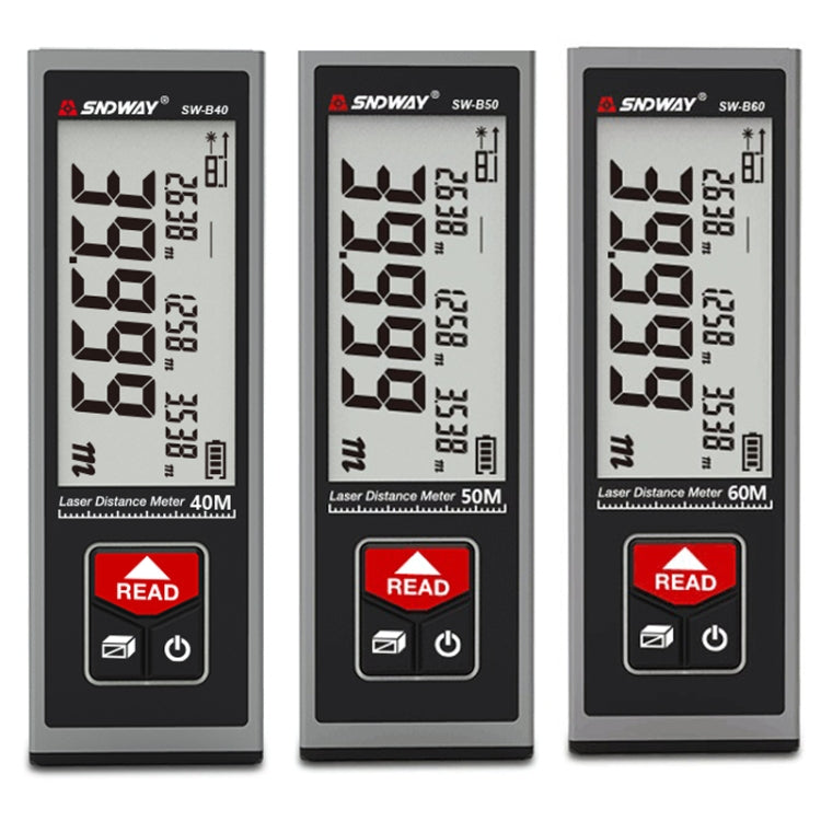 SNDWAY SW-B40 Laser Rangefinder Infrared Measuring Ruler, Style: 40m Precision Version - free shipping - PMC TechLife - Order now!