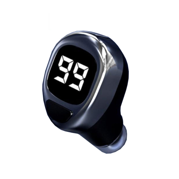 F6 Bluetooth Headset Mini Invisible Ear Business Digital Display Earphone(Black) - Bluetooth Earphone by PMC TechLife | Online Shopping South Africa | PMC TechLife