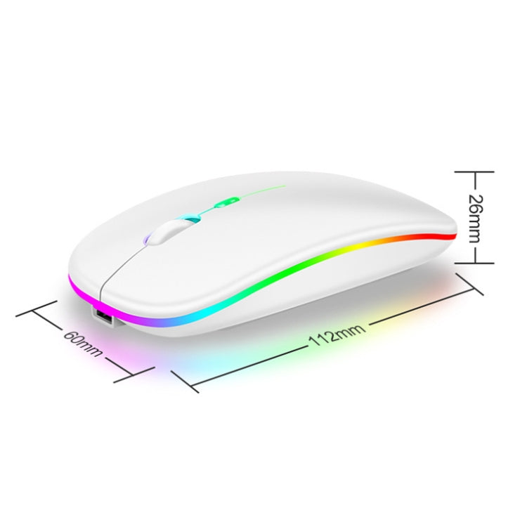 K-Snake BM110 RGB Lighting Effect Wireless Bluetooth Mouse(Silver) - Wireless Mice by K-Snake | Online Shopping South Africa | PMC TechLife