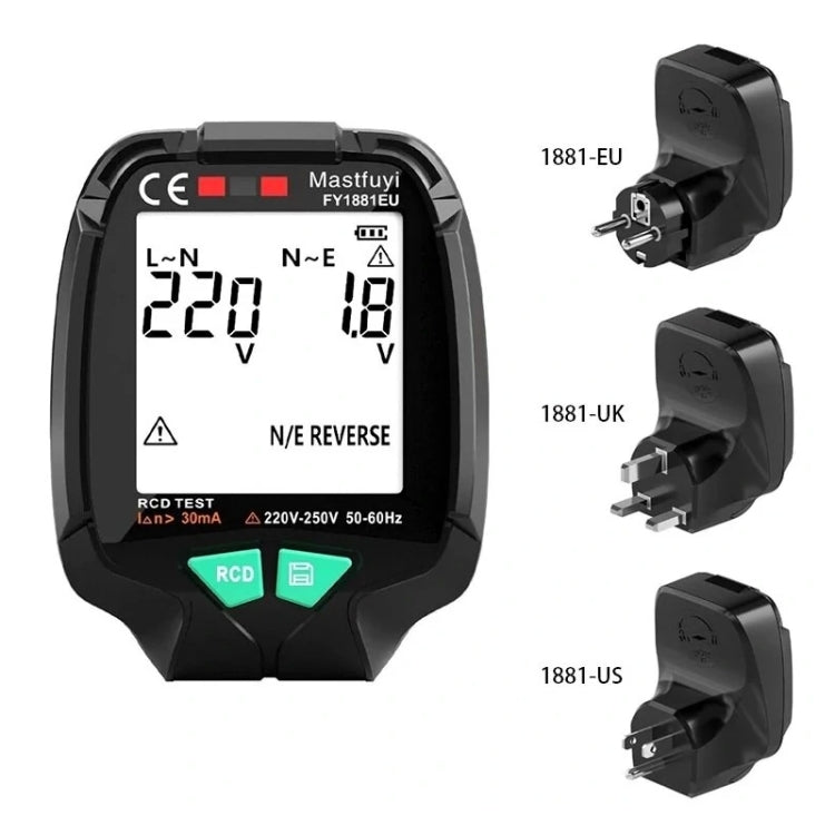 FUYI FY1881 High Precision Power Polarity Phase Socket Tester(US Plug) - Current & Voltage Tester by FUYI | Online Shopping South Africa | PMC TechLife | Buy Now Pay Later Mobicred