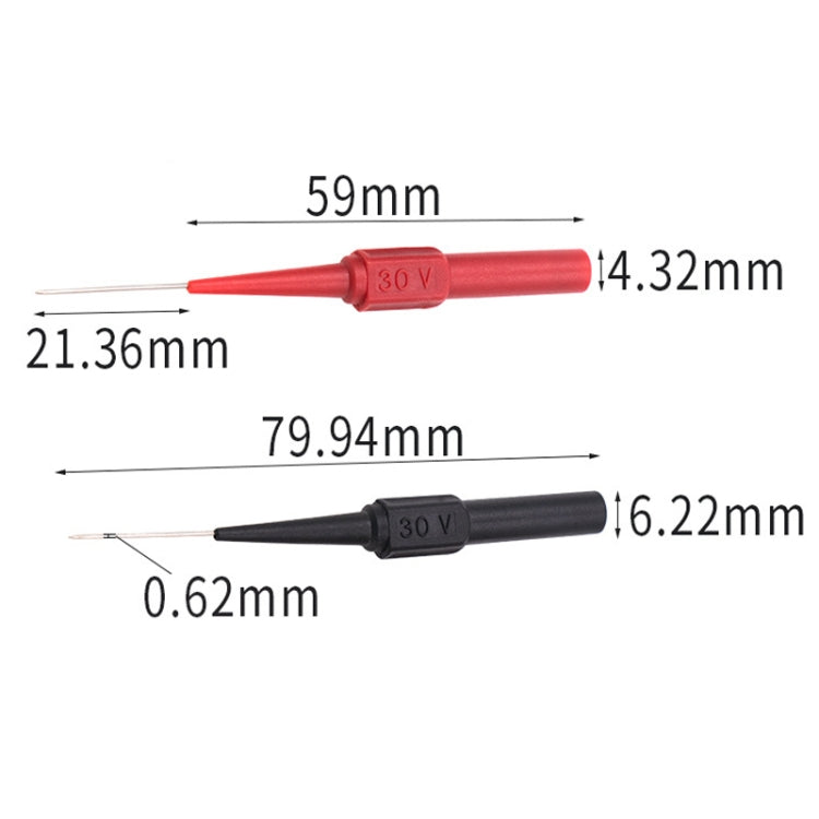 2pcs /Pair Coarse Probe Auto Repair Test Multimeter Pen, Color: Red + Black - Electronic Test by PMC TechLife | Online Shopping South Africa | PMC TechLife | Buy Now Pay Later Mobicred