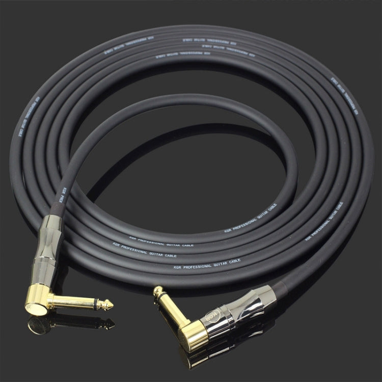 KGR Guitar Cable Keyboard Drum Audio Cable, Specification: 10m(Double Elbow Jack) - Instrument Audio Cables by KGR | Online Shopping South Africa | PMC TechLife | Buy Now Pay Later Mobicred