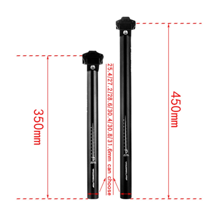 FMFXTR Mountain Bike Seat Post Bicycle Aluminum Alloy Sitting Tube, Specification: 27.2x450mm - Bicycle Seat Posts by FMFXTR | Online Shopping South Africa | PMC TechLife | Buy Now Pay Later Mobicred