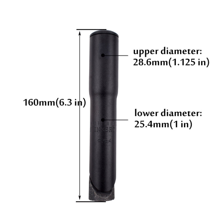 FMFXTR Road Bike Front Fork Stem Modified Height Increaser Handlebar Core Riser(25.4mm Black) - Bicycle Grips by FMFXTR | Online Shopping South Africa | PMC TechLife