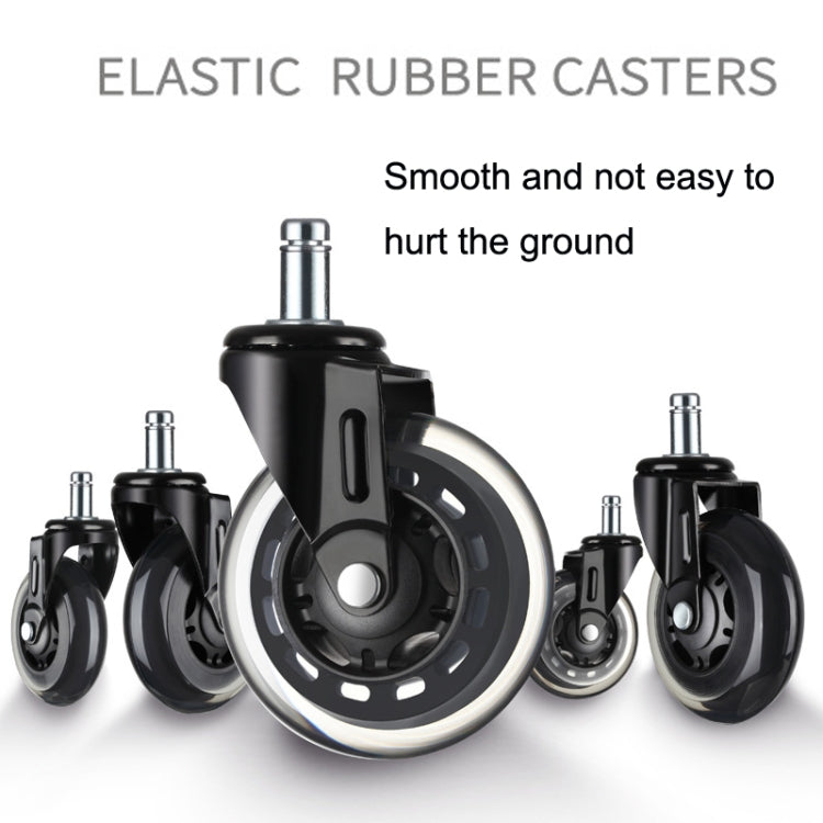 Furniture PU Universal Plug Caster Office Chair Mute Wheel, Size: 3 Inch - Furniture Accessories by PMC TechLife | Online Shopping South Africa | PMC TechLife