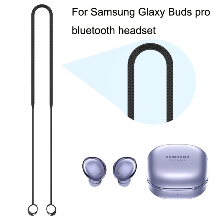 2 PCS Bluetooth Earphone Silicone Anti-Lost Cord For Samsung Glaxy Buds Pro(White) - Anti-lost & Holder by PMC TechLife | Online Shopping South Africa | PMC TechLife