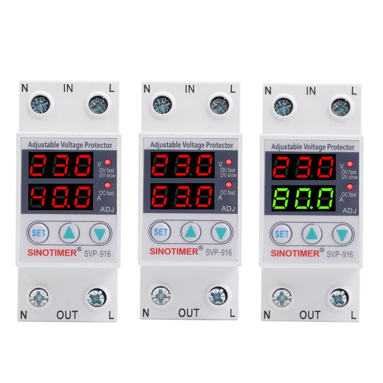 SINOTIMER SVP-916 Adjustable Self-resetting Over-voltage Under-voltage Protector, Current: 80A - free shipping - PMC TechLife - Order now!