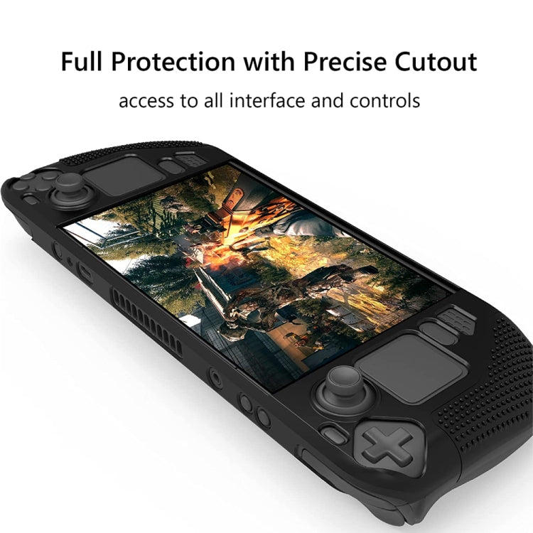 PGTECH Game Console Silicone Case With Anti-Slip Particles for Steam Deck(Black) - Pocket Console by PMC TechLife | Online Shopping South Africa | PMC TechLife