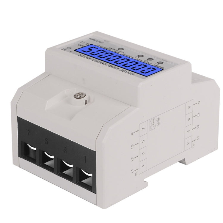 SINOTIMER Three-Phase Backlight Display Rail Type Electricity Meter 5-100A 400V(DDS024 White Shell) - free shipping - PMC TechLife - Order now!