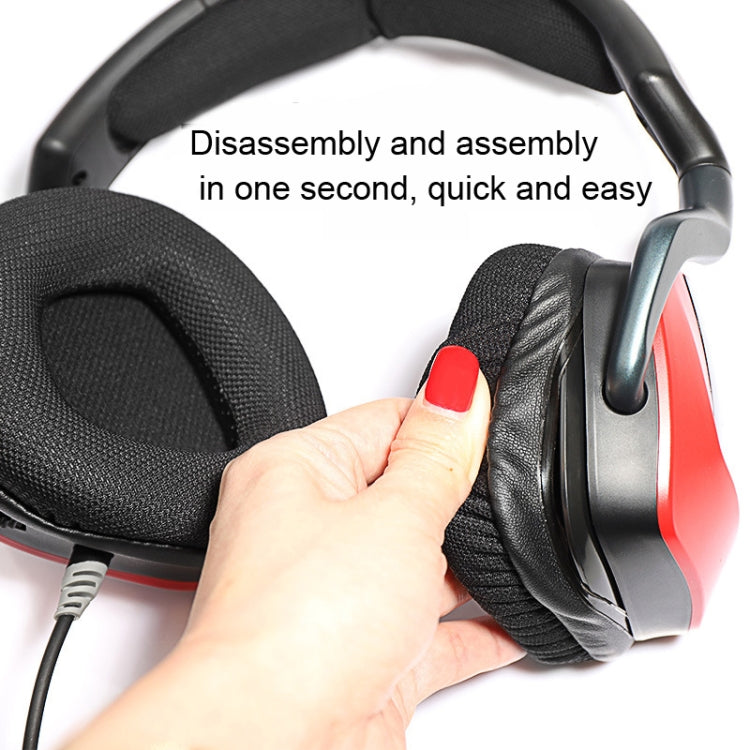 2 PCS Replacement Earpads for Corsair Void Pro Elite,Style: Red Bottom Grid - Earmuff & Pad by PMC TechLife | Online Shopping South Africa | PMC TechLife