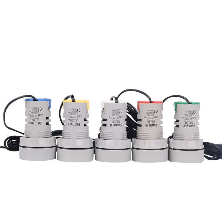 SINOTIMER -20-199 Degrees Celsius Small Temperature Display Indicator(ST16C-05 Yellow) - Thermostat & Thermometer by SINOTIMER | Online Shopping South Africa | PMC TechLife | Buy Now Pay Later Mobicred