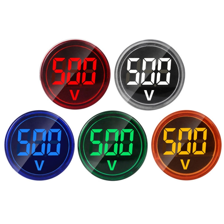 2 PCS DC Voltage Signal Indicator 22mm Round 6-100V Universal Voltmeter(ST16VD-04 Green) - Current & Voltage Tester by SINOTIMER | Online Shopping South Africa | PMC TechLife | Buy Now Pay Later Mobicred