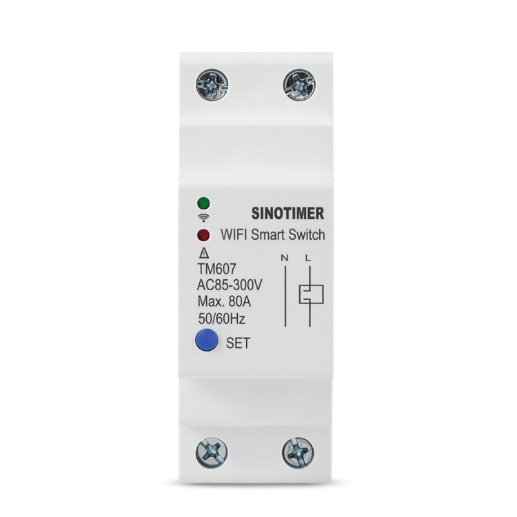 SINOTIMER TM607 Intelligent Wifi Timer Mobile App Home Rail Remote Control Time Switch 80A 85-300V - free shipping - PMC TechLife - Order now!