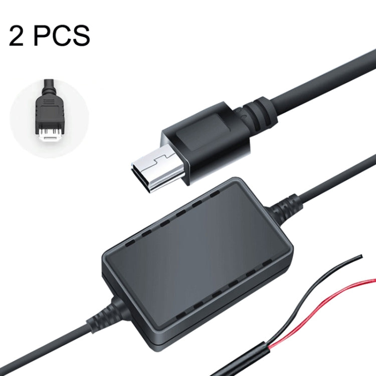 2 PCS USB Car Charge 12V To 5V Navigation Instrument Reduction Line(Android Straight Head) - DIY Modified Charger by PMC TechLife | Online Shopping South Africa | PMC TechLife