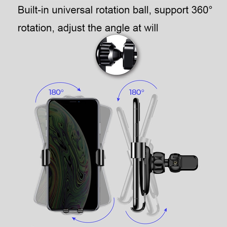 Universal Metal Gravity Car Phone Holder(Gold) - Car Holders by PMC TechLife | Online Shopping South Africa | PMC TechLife