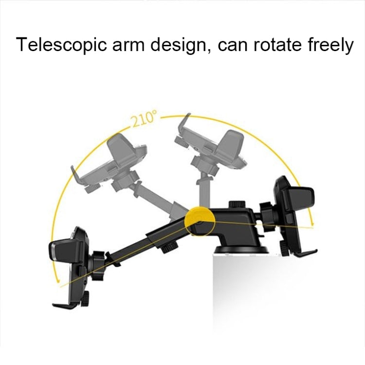 Multifunctional Telescopic Car Phone Holder(Gold) - Car Holders by PMC TechLife | Online Shopping South Africa | PMC TechLife