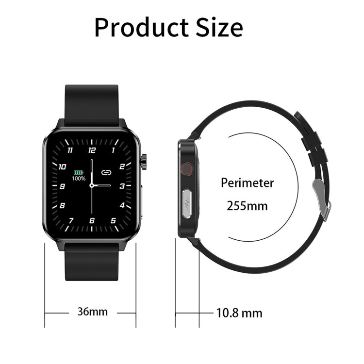 LOANIY E86 1.7 Inch Heart Rate Monitoring Smart Bluetooth Watch, Color: Blue - free shipping - PMC TechLife - Order now!