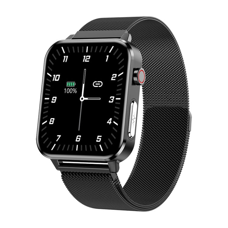 LOANIY E86 1.7 Inch Heart Rate Monitoring Smart Bluetooth Watch, Color: Black Steel - free shipping - PMC TechLife - Order now!