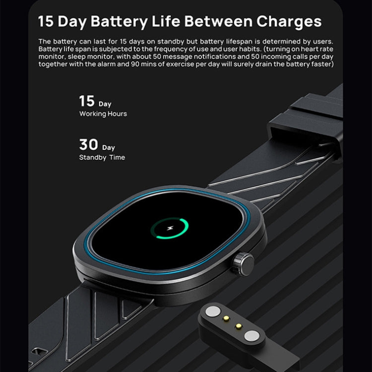 LOANIY G32 1.32 Inch Heart Rate Monitoring Smart Watch(Black) - free shipping - PMC TechLife - Order now!