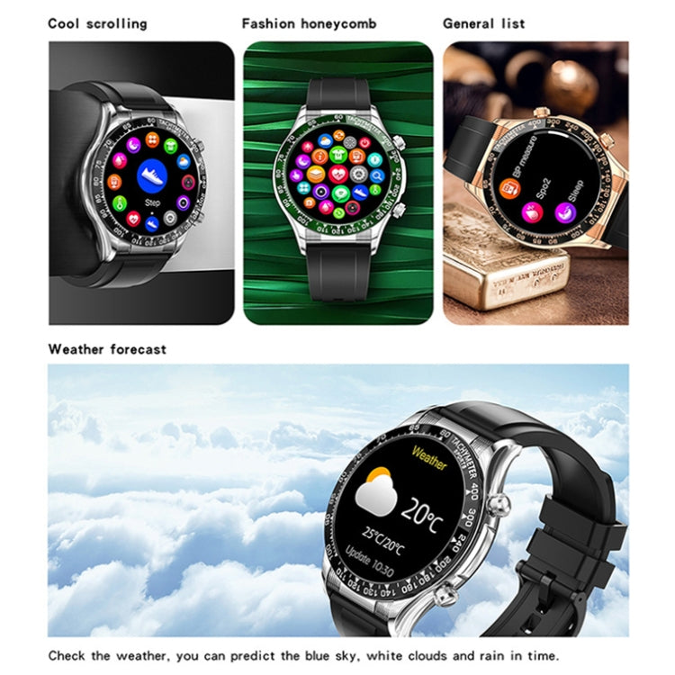 LOANIY E18 Pro Smart Bluetooth Calling Watch with NFC Function, Color: Gold Silicone - free shipping - PMC TechLife - Order now!