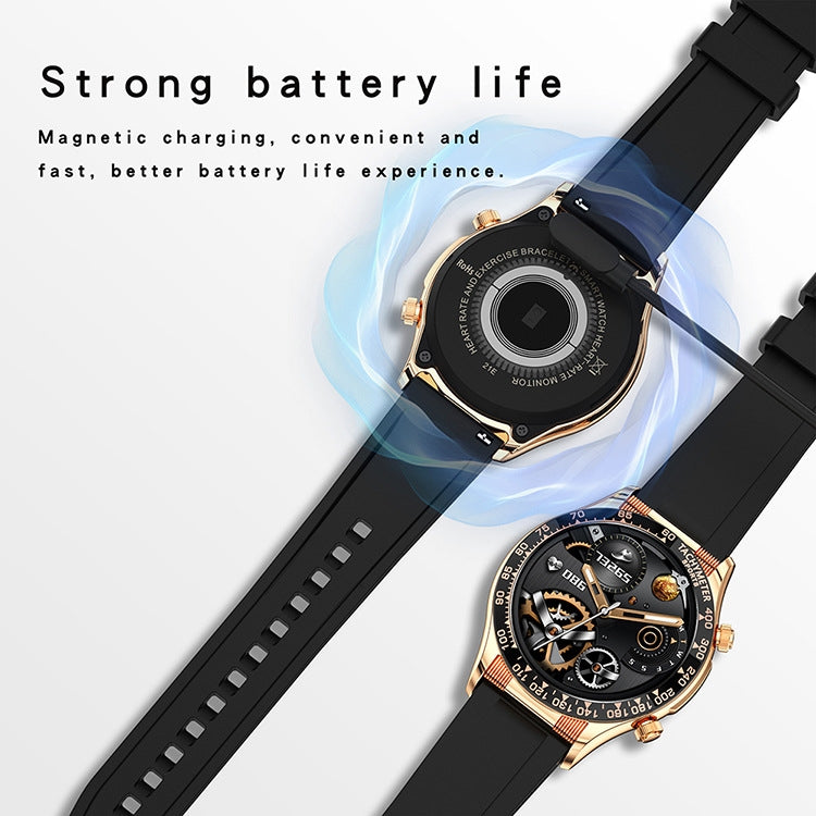 LOANIY E18 Pro Smart Bluetooth Calling Watch with NFC Function, Color: Black Silver Steel - free shipping - PMC TechLife - Order now!