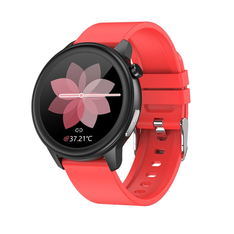 LOANIY E80 1.3 Inch Heart Rate Detection Smart Watch, Color: Red Silicone - free shipping - PMC TechLife - Order now!