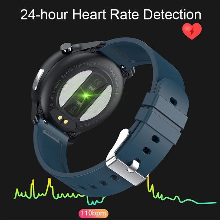 LOANIY E80 1.3 Inch Heart Rate Detection Smart Watch, Color: Brown Leather - free shipping - PMC TechLife - Order now!